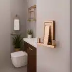 Aagna Raton Robe Hook in Rose Gold For Bathroom Wall Mounted