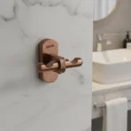 Aagna Giza Rose Gold Finish Robe Hook for Bathroom