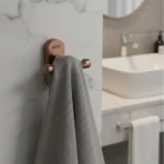 Aagna Giza Rose Gold Finish Robe Hook for Bathroom