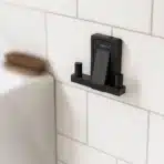 Aagna Raton Black Color Robe Hook For Bathroom Use
