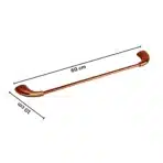 Aagna Rhyno Rose Gold Finish Towel Rod