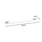 Aagna Pan Silver Towel Rod For Bathroom