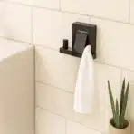 Aagna Raton Black Color Robe Hook For Bathroom Use