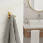 Aagna Giza Gold Finish Robe Hook for Bathroom