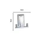 Aagna Raton Silver Robe Hook – Bathroom Cloth & Towel Hanger
