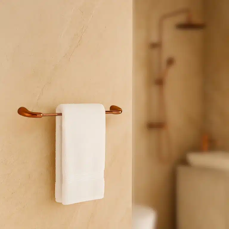 Aagna Rhyno Rose Gold Finish Towel Rod