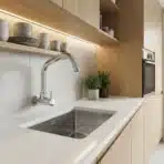 Carysil Wall-Mounted Style Kitchen Faucet : WMF-02 Chrome Sleek