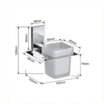 read this image and please give me the measurement of this soap dish like given image second image on reference image please generate image