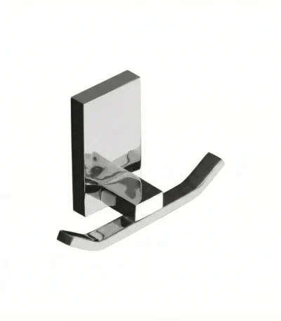 HB Kubix Stainless Steel Robe Hook Silver Finish For Bathroom