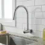 Carysil Wall-Mounted Kitchen Faucet Chrome Finish