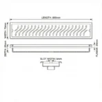 Bathroom Shower Drainer | VISTA Gold Finish