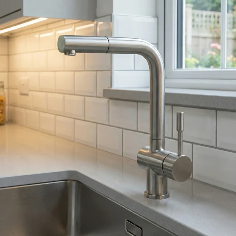 Carysil Kitchen Faucet ASL2202 Matte with Pull-Out Sprayer