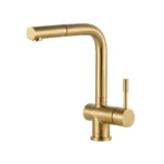 Carysil Kitchen Faucet ASL2202 Gold Finish With Pull-Out Sprayer