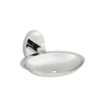 HB Soap Dish Holder Silver Finish Single Wall-Hanging