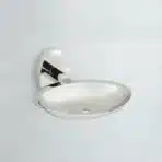 HB Soap Dish Holder Silver Finish Single Wall-Hanging