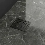 VISTA Floor Grating Matt Black Modern Bathroom Drain Cover