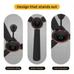 Atomberg Erica BLDC Smart Ceiling Fan Midnight Black Matte finish, with Remote | 5-star Copper Matte Ring 1200mm - Image 4