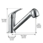 CARYSIL Kitchen Faucet Chrome: Mixer & Sprayer ALA01508