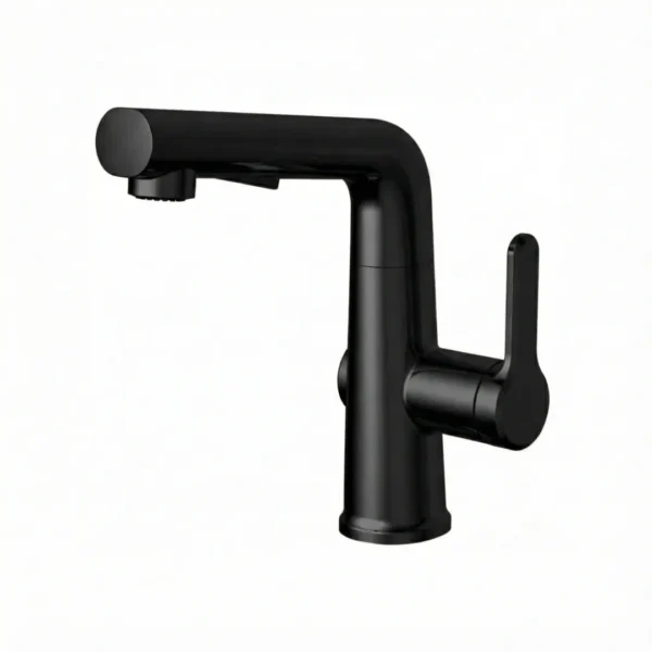 Carysil Kitchen Faucet Matte Black ALA01513 with Pull-Out Sprayer