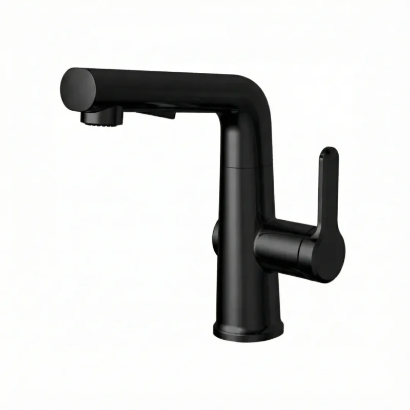 Carysil Kitchen Faucet Matte Black ALA01513 with Pull-Out Sprayer