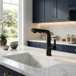 Carysil Kitchen Faucet Matte Black ALA01513 with Pull-Out Sprayer