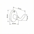 HB Robe Hook Passion Series Cloth-Towel Hanger