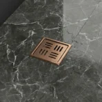 Bathroom Drain Cover Modern Rose Gold Finish