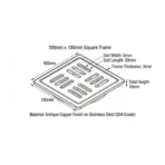 Bathroom Drain Cover Modern Rose Gold Finish