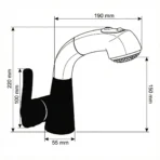 Carysil Kitchen Faucet Chrome & Nera ALA01507