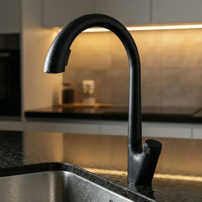 Carysil Kitchen Faucet Elegant Matte Black ALA2301