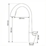 Carysil Kitchen Faucet Elegant Matte Black ALA2301