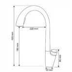 Carysil Kitchen Faucet ALA 2301 Nickel Brush