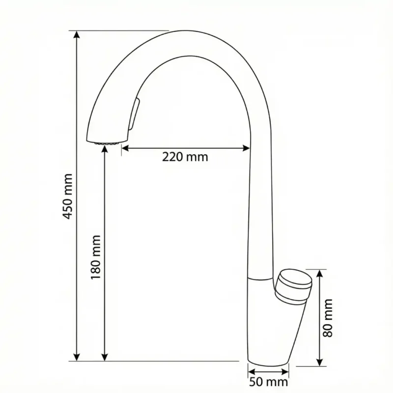 Carysil Kitchen Faucet ALA 2301 Nickel Brush