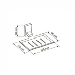 HB Lino Stainless Steel Soap Dish