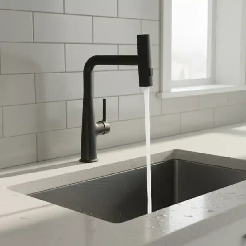 CARYSIL Deck Mounted Single Lever Kitchen Faucet
