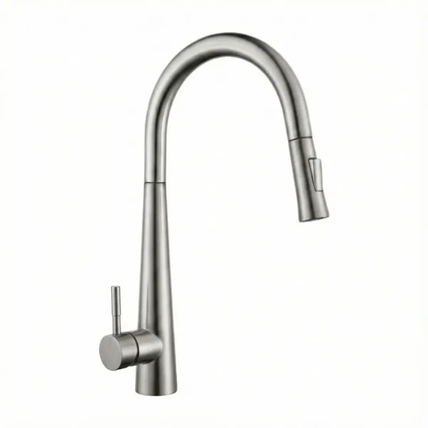Carysil Kitchen Faucet Inox 100 Matte With Pull-Out Sprayer