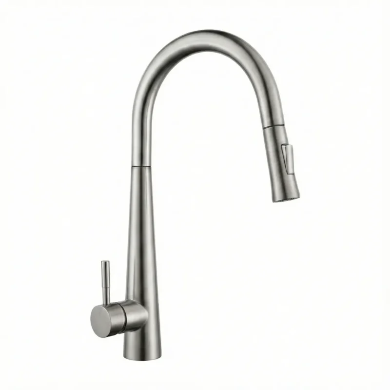 Carysil Kitchen Faucet Inox 100 Matte With Pull-Out Sprayer