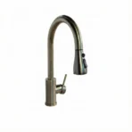 Carysil Kitchen Faucet Swan SS Inox Pull Out in Yellow Gold