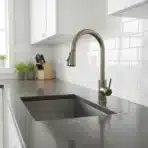 Carysil Kitchen Faucet Swan SS Inox Pull Out in Yellow Gold