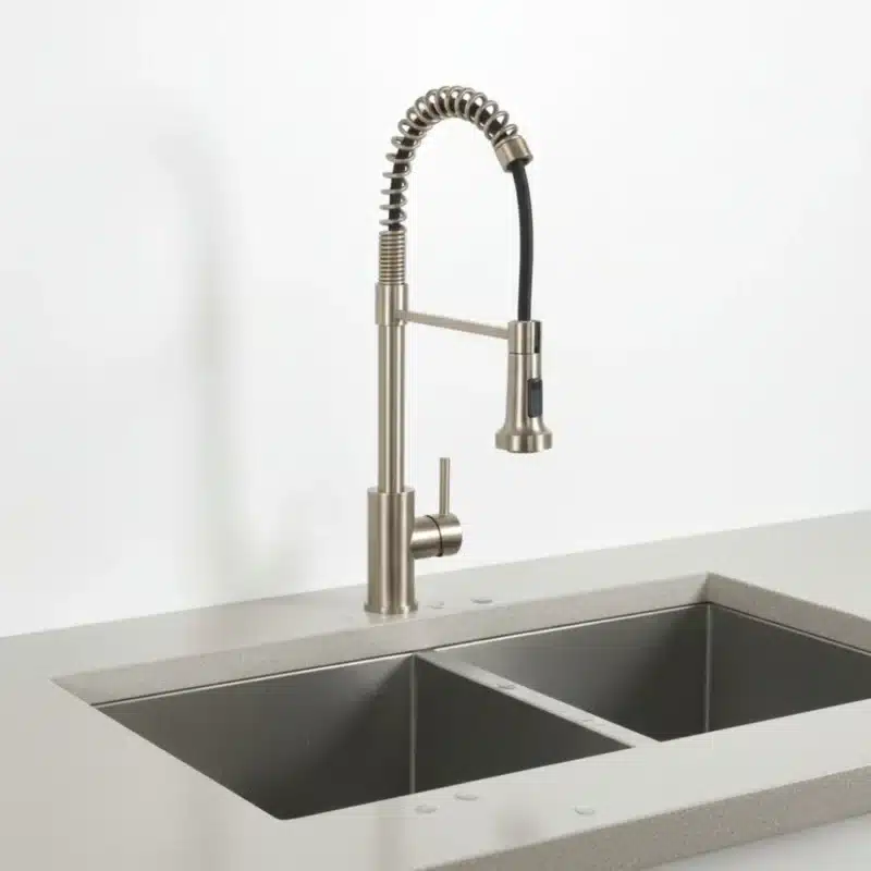 Carysil Kitchen Faucet Maximus SS Inox Yellow Gold Pull Out