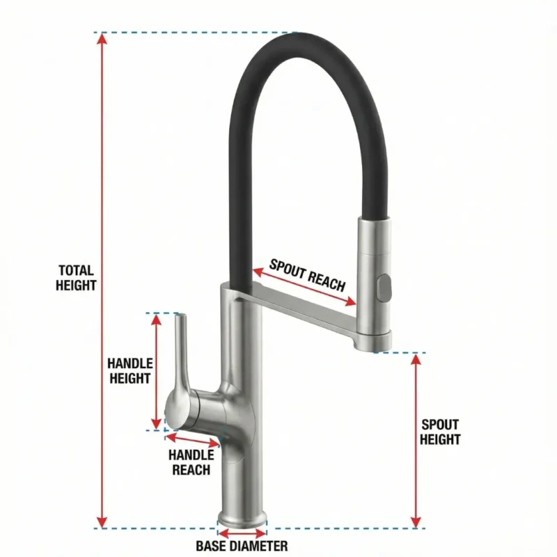 Carysil Premium Black Kitchen Faucet Hot & Cold Mixer Tap