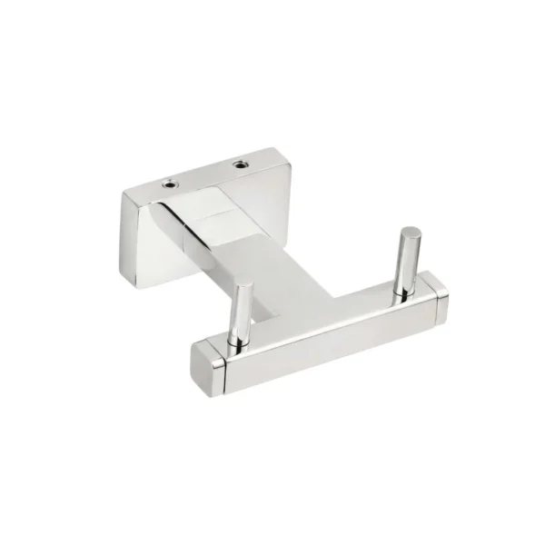 HB Wall Mounted Robe Hook Zed Bathroom Silver Finish