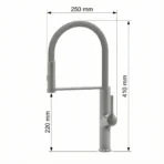 Carysil Premium Grey Kitchen Faucet Easy Hot & Cold Control