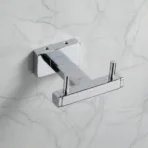 HB Wall Mounted Robe Hook Zed Bathroom Silver Finish