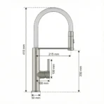 Carysil Kitchen Faucet Pull-Out Tap ALA 1511 White