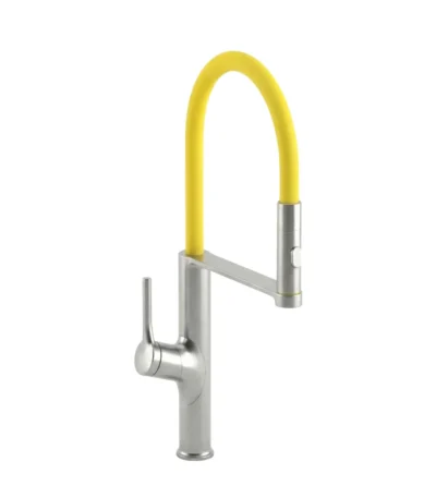 Carysil Kitchen Faucet Ala1511 Yellow Pull-Out Sprayer