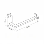 HB Kubix Napkin Ring for a Modern Bathroom