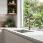 Carysil Kitchen Faucet with Hot & Cold Mixer ASL 2201 Satin Finish