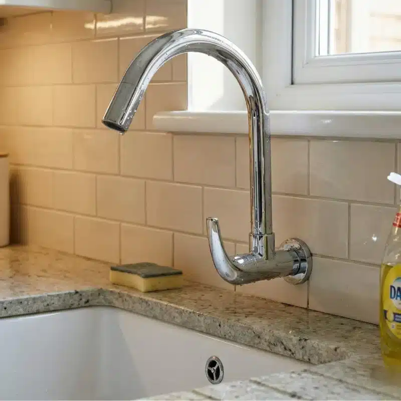 Carysil Wall-Mounted Kitchen Faucet WMF-01 Chrome Finish