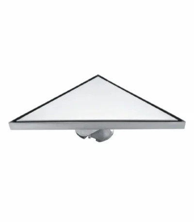 VISTA Modern Triangular Floor Drainer for Bathroom Corners